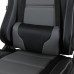 Кресло компьютерное BRABIX GT Racer GM-100, две подушки, экокожа, черное/серое, 531926
