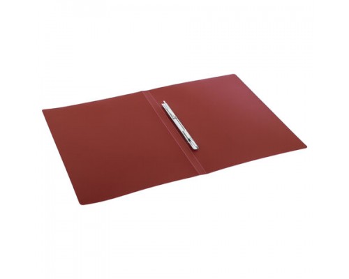 Папка с металлическим скоросшивателем STAFF, красная, до 100 листов, 0,5 мм, 229226