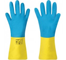 Перчатки неопреновые LAIMA EXPERT НЕОПРЕН, 90 г/пара, химически устойчивые, х/б напыление, M (средний), 605004