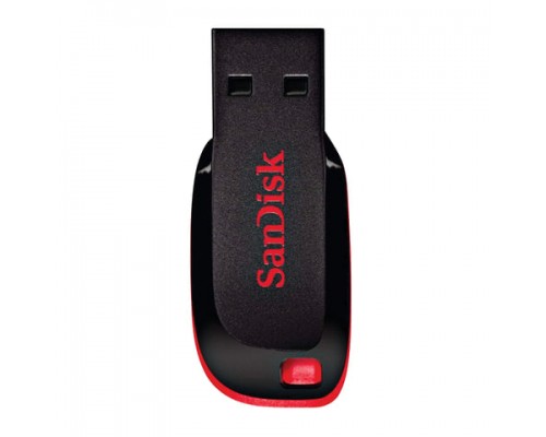 Флеш-диск 128GB SANDISK Cruzer Blade USB 2.0, черный, SDCZ50-128G-B35