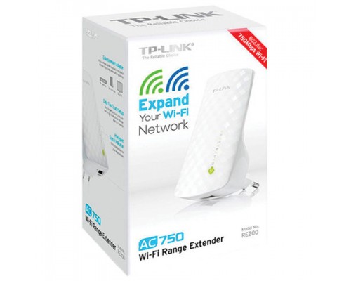 Усилитель Wi-Fi сигнала TP-LINK RE200, 2,4+5ГГц 802.11ac, 300+433 Мбит