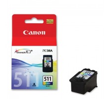 Картридж струйный CANON (CL-511) Pixma MP240/MP260/MP480, цветной, оригинальный, ресурс 244 стр., 2972B007