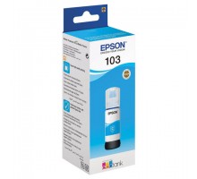 Чернила EPSON 103 (C13T00S24A) для СНПЧ EPSON L3100/L3101/L3110/L3150/L3151/L1110, голубые, ОРИГИНАЛЬНЫЕ
