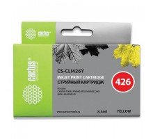 Картридж струйный CACTUS (CS-CLI426Y) для CANON Pixma MG5140/MG5240/MG6140/MG8140, желтый