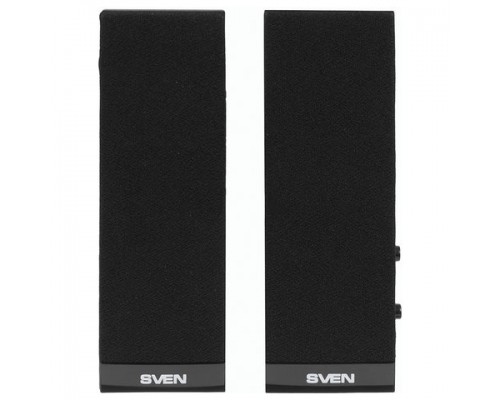 Колонки компьютерные SVEN 230, 2.0, 2х2 Вт, пластик, черные, SV-0110230BK