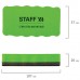 Стиратели магнитные для магнитно-маркерной доски, 57х107 мм, КОМПЛЕКТ 10 ШТ., STAFF, зеленые, 237510