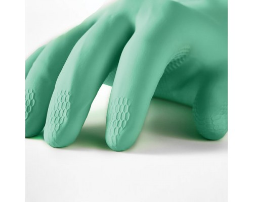Перчатки латексные MANIPULA Контакт, хлопчатобумажное напыление, р.9-9,5, L, зеленые, L-F-02, шк0398