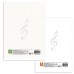 Тетрадь для нот А4 8л, обложка мелов. картон, вертикальная, на скобе, BRAUBERG, Зверята, 125414