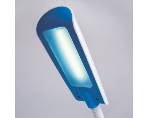Настольная лампа светильник SONNEN OU-146, на подставке, светодиодная, 4 Вт, белый/синий, 236671
