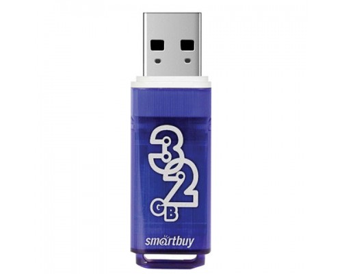 Флеш-диск 32GB SMARTBUY Glossy USB 3.0, тёмно-синий, SB32GBGS-DB