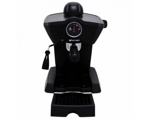 Кофеварка рожковая KITFORT КТ-706, 800 Вт, объем 0,25 л, 3,5 бар, ручной капучинатор, черная