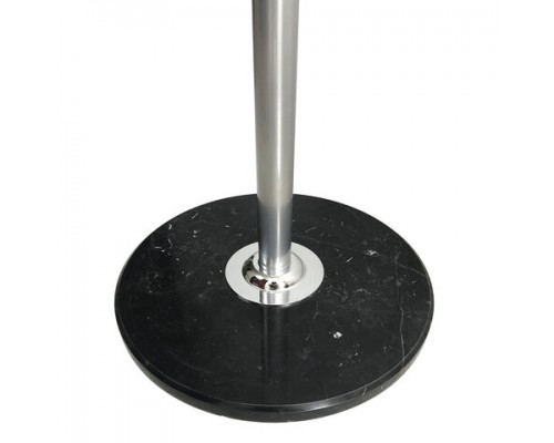 Вешалка-стойка BRABIX CR-855 на мраморном диске, металл, 4+3 крючка, цвет серебристый, 606434