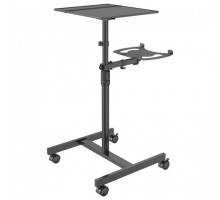 Стол для проектора CACTUS (100х37х42 см), регулировка высоты и наклона, площ.для ноутбука, CS-VM-PT01T