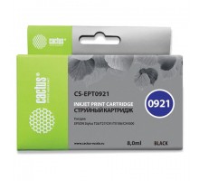 Картридж струйный CACTUS (CS-EPT0921) для EPSON Stylus C91/CX4300/T26/T27/TX106, черный