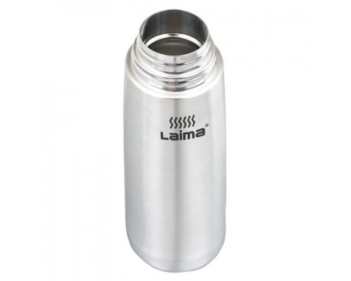 Термос LAIMA классический с узким горлом, 1 л, нержавеющая сталь,601414