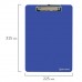 Доска-планшет BRAUBERG SOLID сверхпрочная с прижимом А4 (315х225 мм), пластик, 2мм, СИНЯЯ, 226823