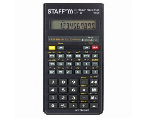 Калькулятор инженерный STAFF STF-165 (143х78мм), 128 функций, 10 разрядов, 250122