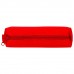 Пенал-тубус ПИФАГОР на молнии, текстиль, красный, 20*5 см, 104387