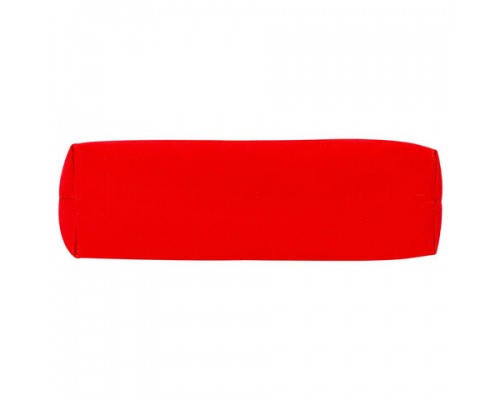 Пенал-тубус ПИФАГОР на молнии, текстиль, красный, 20*5 см, 104387