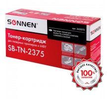 Картридж лазерный SONNEN SB-TN2375 для BROTHER HL-L2300DR/2340DWR/DCP-L2500, ресурс 2600 страниц, 363070