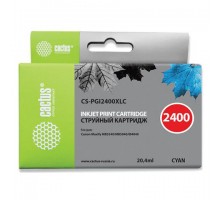 Картридж струйный CACTUS (CS-PGI2400XLC) для CANON iB4040/MB5040/MB5340, голубой