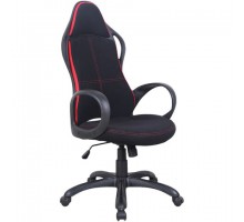 Кресло офисное BRABIX PREMIUM "Force EX-516", ткань, черное/вставки красные, 531571