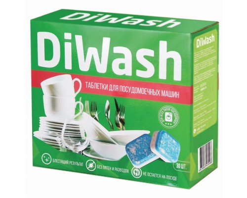 Таблетки для посудомоечных машин 30шт DIWASH, ш/к 30571