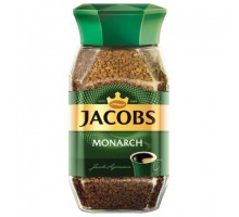 Кофе растворимый JACOBS "Monarch" 190 г, стеклянная банка, сублимированный, 8050934