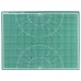 Коврик (мат) для резки BRAUBERG 3-слойный, А2 (600х450мм), двусторонний, толщина 3мм, зеленый,236903