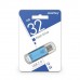 Флеш-диск 32GB SMARTBUY V-Cut USB 2.0, металл. корпус, синий, SB32GBVC-B