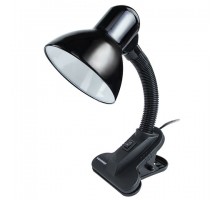 Настольная лампа-светильник SONNEN OU-108, на прищепке, цоколь Е27, черный, 236679