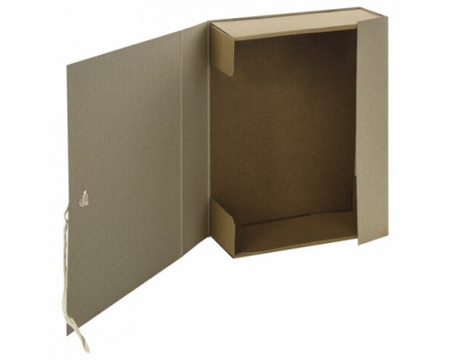 Короб архивный STAFF, А4 (240х330 мм), 70 мм, 2 завязки, переплетный картон, до 600 листов, 111955