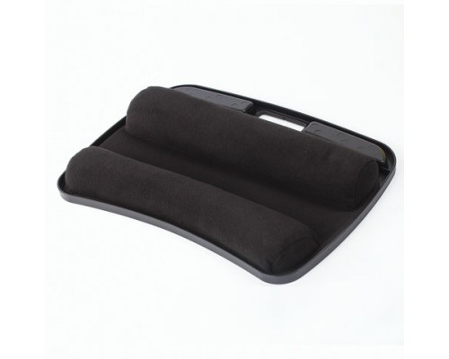 Подставка-столик с мягкими подушками, для ноутбука и творчества BRAUBERG, 480*335мм, черный, 512668