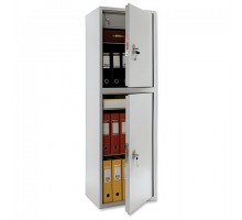 Шкаф металлический для документов AIKO "SL-150/2Т" светло-серый, 1490х460х340 мм, 36 кг