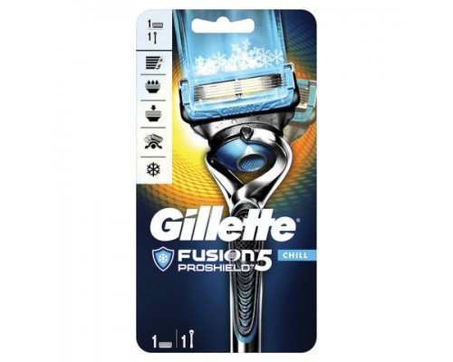 Бритва GILLETTE (Жиллет) Fusion ProShield Chill с 1 сменной кассетой, для мужчин, ш/к 12846