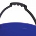 Ведро 12л, без крышки, пластиковое, пищевое, с узором, цвет синий, мерная шкала, LAIMA
