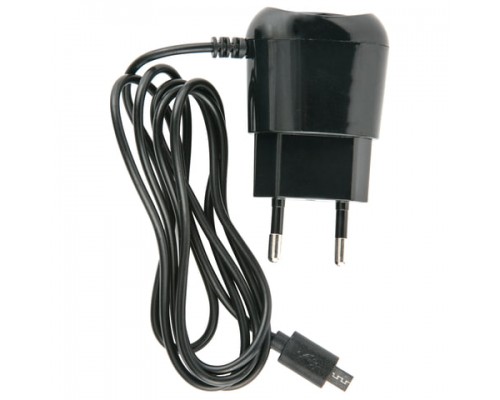 Зарядное устройство сетевое (220В) RED LINE ТСP-1A, кабель micro USB 1м, вых.ток 1А, черное