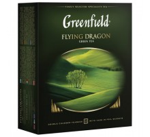 Чай GREENFIELD "Flying Dragon" зеленый, 100 пакетиков в конвертах по 2 г, 0585
