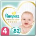 Подгузники 82шт PAMPERS (Памперс) Premium Care, размер 4 (9-14 кг), ш/к 46637