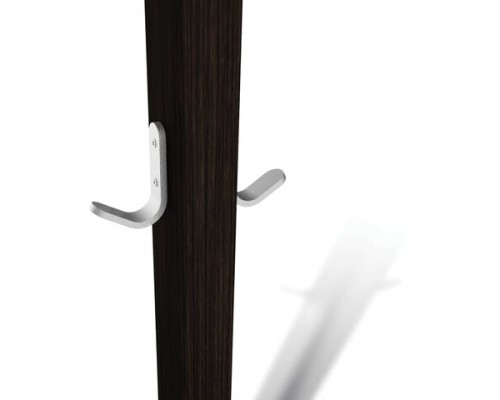Вешалка-стойка SHT-CR11, 1,8м, основание 40см, 5 крючк.+2доп., дерево/металл, венге, ш/к72400