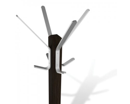 Вешалка-стойка SHT-CR11, 1,8м, основание 40см, 5 крючк.+2доп., дерево/металл, венге, ш/к72400