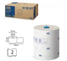 Полотенца бумажные рулонные 150 м, TORK Matic (Система H1) ADVANCED, 2-слойные, белые, КОМПЛЕКТ 6 рулонов, 120067