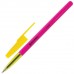Ручка шариковая BRAUBERG Color, СИНЯЯ, корпус ассорти, узел 1мм, линия письма 0,5мм, 141507