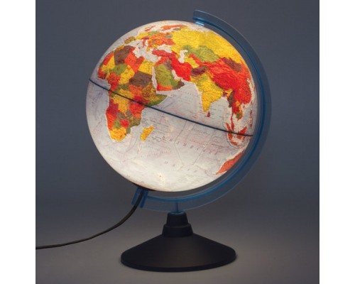 Глобус интерактивный физический/политический Globen, диаметр 250 мм, с подсветкой, INT12500284