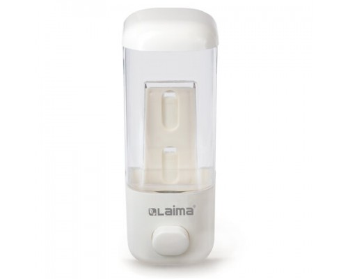 Дозатор для жидкого мыла LAIMA, НАЛИВНОЙ, 0,5 л., белый, ABS пластик, 601792