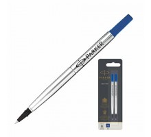 Стержень для ручки-роллера PARKER "Quink RB", КОМПЛЕКТ 2 шт., металлический, 116 мм, узел 0,7 мм, синий, 1950327