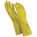 Перчатки латексные MANIPULA Блеск, хлопчатобумажное напыление, р.10-10,5, XL, желтые, L-F-01, шк0657