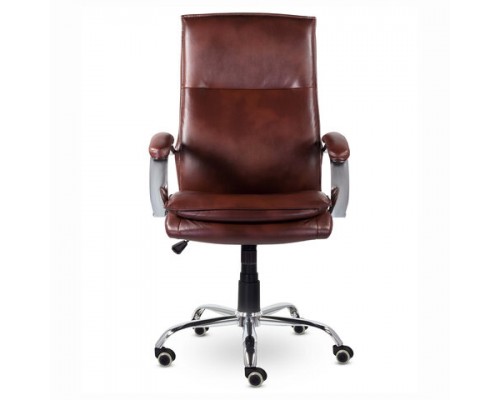 Кресло офисное BRABIX PREMIUM Cuba EX-542, экокожа, коричневое (R-0469), 532550