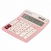 Калькулятор настольный BRAUBERG EXTRA PASTEL-12-PK (206x155мм), 12 разрядов, РОЗОВЫЙ, 250487