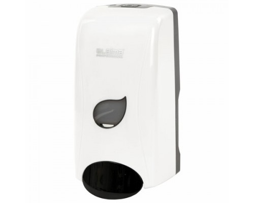 Дозатор для жидкого мыла LAIMA PROFESSIONAL ECO, НАЛИВНОЙ, 1л, белый, ABS-пластик, 606551